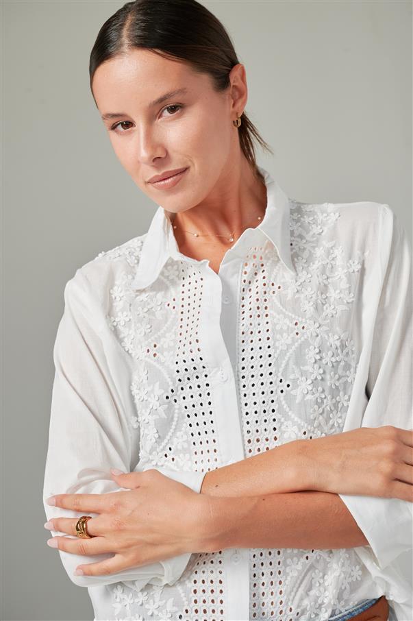 Camisa Vallys Bordada